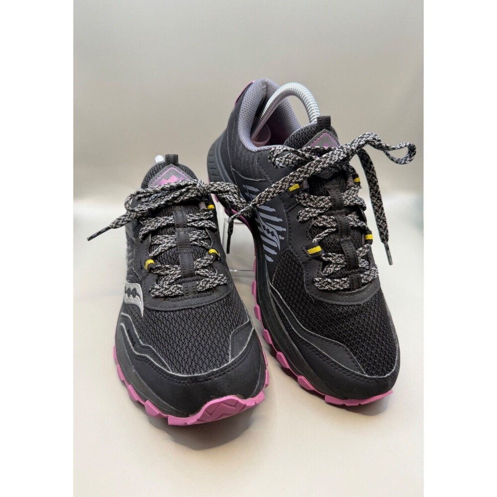 Saucony Excursion TR 15 Womens Trail Running Shoes Size 8.5 Wide Black Purple